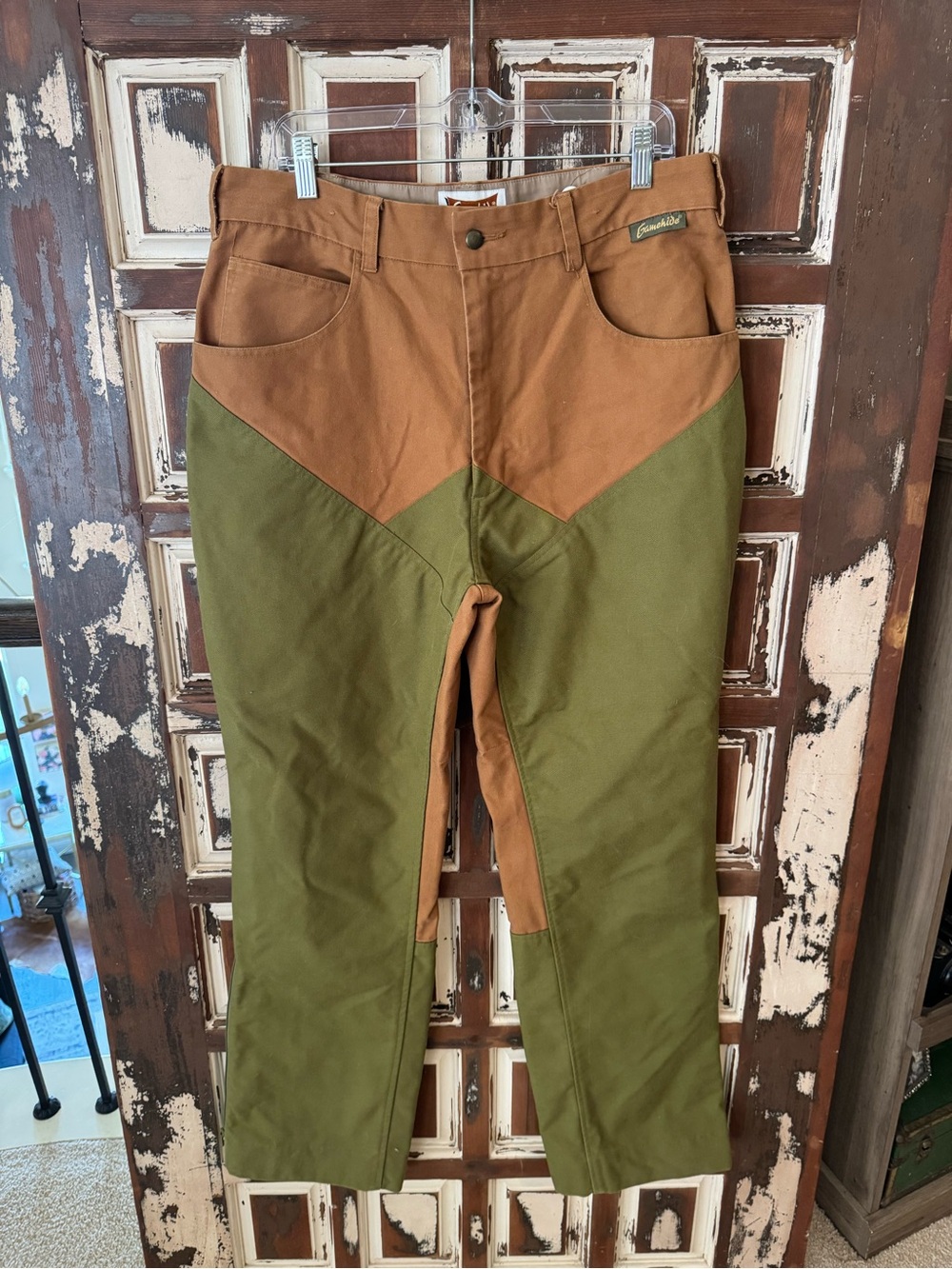 Gamehide Men's Brown/Gamehide Men's Brown/Green Outdoor Hunting Pants Size 36x32